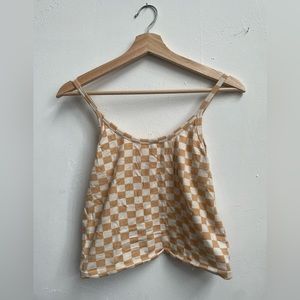 ARQ Checkered (Zelda) Crop Tank - L